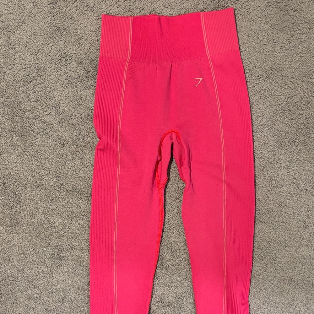 Gymshark Bright Pink Seamless High-Waist Leggings